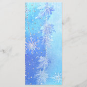 ブルーウィンター離れズ&スノーフレーク結婚のメニュー メニュー (裏面)