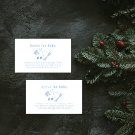 ブルーウィンター アプレベベスキー 赤ちゃんのシャワーギフト 本 エンクロージャーカード