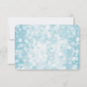 ブルーウィンター《写真》ぼけ味ウェディングRSVP 出欠カード (裏面)