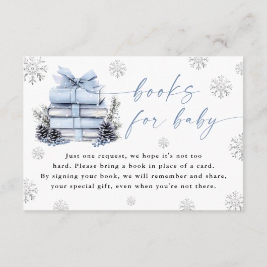 ブルーウィンター 新しい章が始まる ベイビーカード エンクロージャーカード (正面)