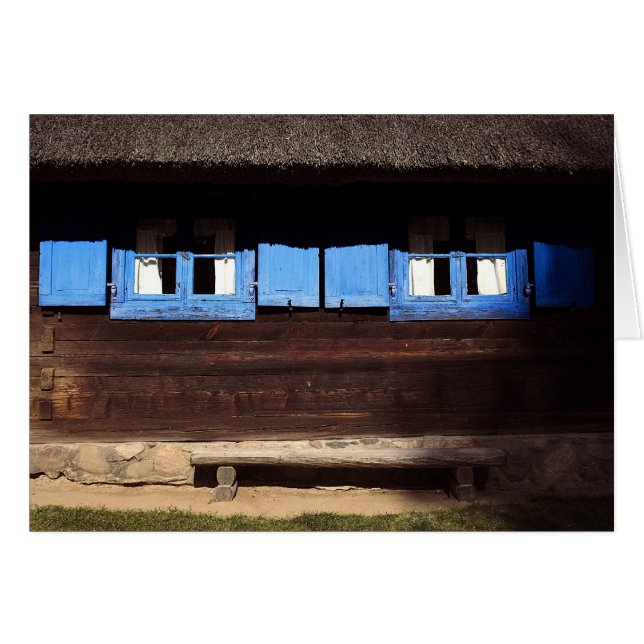 ブルーウィンドウシャッター – カード (正面横)