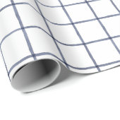 ブルーウィンドウペインの折り返し紙 ラッピングペーパー (ロールコーナー)