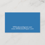 ブルーウィンドウ交換修理洗浄 名刺 (裏面)