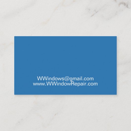 ブルーウィンドウ交換修理洗浄 名刺 (裏面)