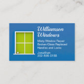 ブルーウィンドウ交換修理洗浄 名刺 (正面)