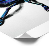 ブルーウィービルプリント ポスター (角)