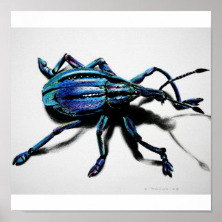 ブルーウィービルプリント ポスター