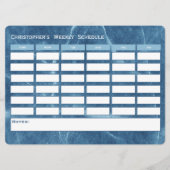 ブルーウィーモダンクリー・スケジュール学校の時刻表 (正面)