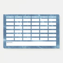 ブルーウィーモダンクリー・スケジュール学校の時刻表 ポストイット