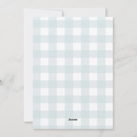 ブルーウィ淡い色のンタースノークリスマスパーティの招待状 シーズンカード (裏面)