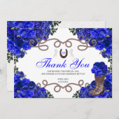 ブルーウェスタン王室のシャルラキンセアニェラありがとう サンキューカード (正面/裏面)