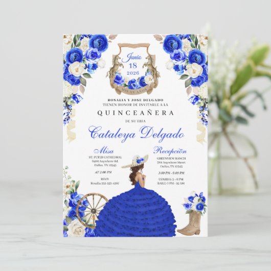 ブルーウェスタン王室のフィエスタシャーロキンセアニラ 招待状 (スタンド正面)