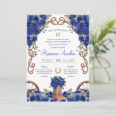 ブルーウェスタン素朴シャルロカウボーイブーツクリン 招待状 (スタンド正面)