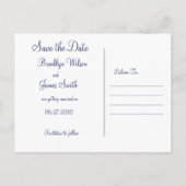 ブルーウェッ航海のディング日付はがきを保存する 案内ポストカード (裏面)