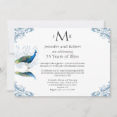 ブルーウェディングアニバーサリー ピオカークガーデン 招待状 (正面)