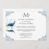 ブルーウェディングアニバーサリー ピオカークガーデン 招待状 (正面/裏面)