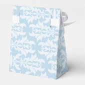 ブルーウェディングパーティーのお気に入りの箱の後に幸せに フェイバーボックス (裏面サイド)