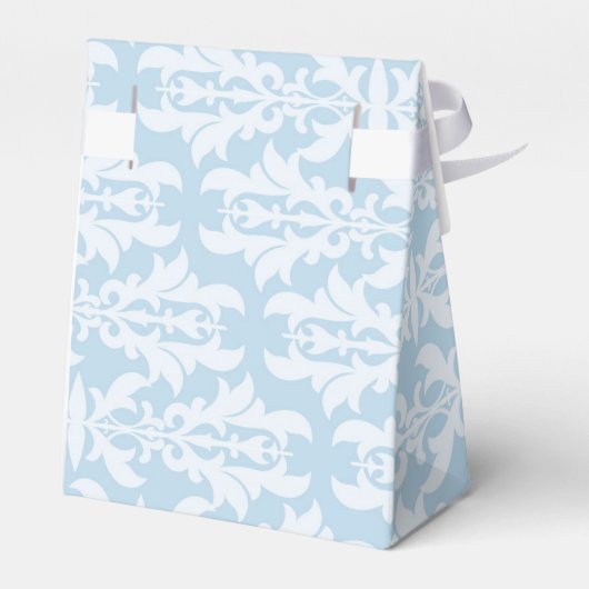 ブルーウェディングパーティーのお気に入りの箱の後に幸せに フェイバーボックス (裏面サイド)