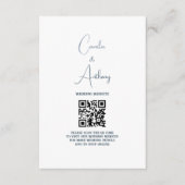 ブルーウェディング エンクロージャーカード (正面)