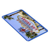 ブルーウェルカムサインネバダラスベガス マグネット (右側)