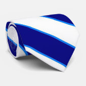 ブルーウェルカムストライプ ネクタイ (ロール)