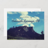 ブルーウェルカムトゥコロラド春ズプルピットロック ポストカード (正面/裏面)