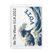 ブルーウェーブが票を集める マグネット (縦)