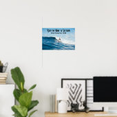 ブルーウェーブに乗って勝利へ |政治 ポスター (ホームオフィス)