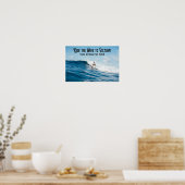 ブルーウェーブに乗って勝利へ |政治 ポスター (キッチン)