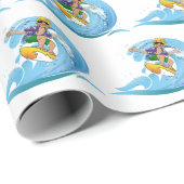 ブルーウェーブのサーファー ラッピングペーパー (ロールコーナー)