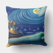 ブルーウェーブの神秘主義 クッション (裏面)