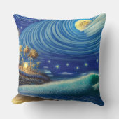 ブルーウェーブの神秘主義 クッション (正面)