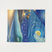 ブルーウェーブの神秘主義 タペストリー (正面(横))