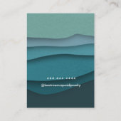 ブルーウェーブイヤリングディスプレイカード 名刺 (裏面)