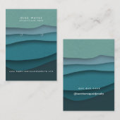 ブルーウェーブイヤリングディスプレイカード 名刺 (正面/裏面)