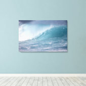 ブルーウェーブクラッシュ，マウイ，ハワイ，アメリカ2 キャンバスプリント (インサイチュ (ウッドフロア))