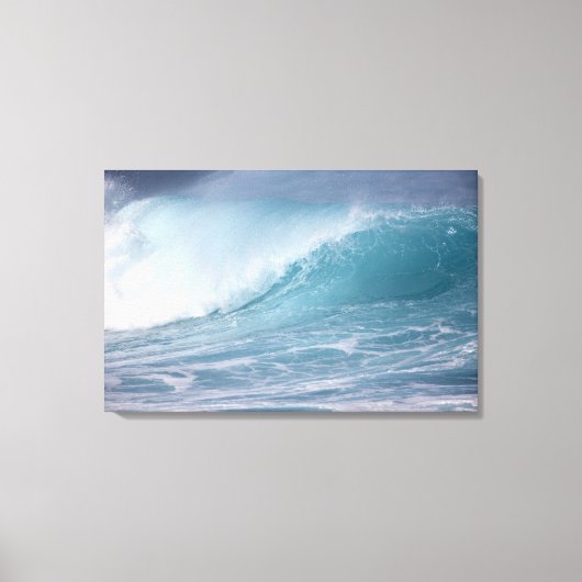 ブルーウェーブクラッシュ，マウイ，ハワイ，アメリカ2 キャンバスプリント (正面)