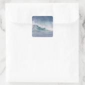 ブルーウェーブクラッシュ,マウイ,ハワイ,アメリカ3 スクエアシール (バッグ)