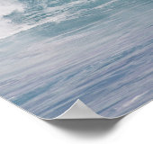 ブルーウェーブクラッシュ，マウイ，ハワイ，アメリカ3 ポスター (角)