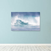 ブルーウェーブクラッシュ，マウイ，ハワイ，アメリカ キャンバスプリント (インサイチュ (ウッドフロア))