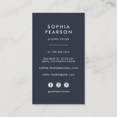 ブルーウェーブゲーデ |垂直ソーシャルメディア 名刺 (裏面)