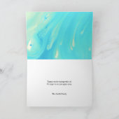 ブルーウェーブサンセットビーチハウスフォールディングサンキューカード サンキューカード (内部)