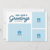 ブルーウェーブシーサンの挨拶の写真 シーズンカード (正面)