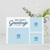 ブルーウェーブシーサンの挨拶の写真 シーズンカード (スタンド正面)