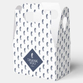 ブルーウェーブシー結婚ホースのパターンありがとうありがとうID836 フェイバーボックス (オープン)