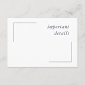 ブルーウェーブシー結婚ホースの詳細ID836 エンクロージャーカード (裏面)