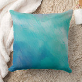 ブルーウェーブスシーターコイズ クッション (ブランケット)