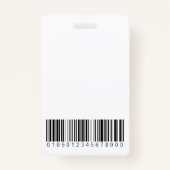 ブルーウェーブスタイルフォトIDバッジ バッジ (裏面)