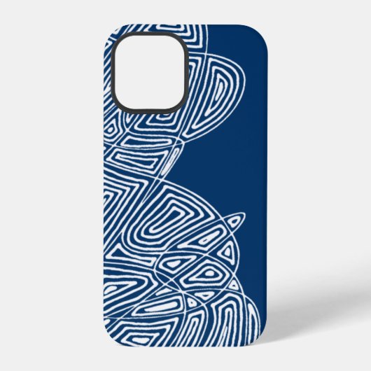 ブルーウェーブスiPhoneケース iPhoneケース (裏面)