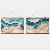 ブルーウェーブズアットザビーチ 吊り下げ型タペストリー (ダブル)